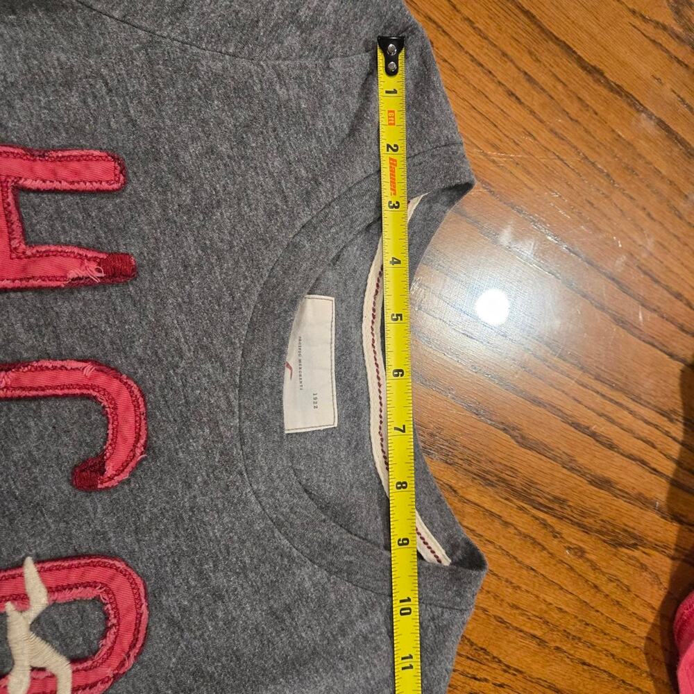 Grey Hollister cotton t shirt women's medium y2k